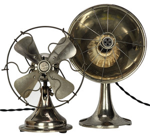Circa 1920 Pair Dish Heater And 8" Desk Fan By Fitzgerald Mfg. Company Torrington Ct. Circa 1920 Pair Dish Heater And 8" Desk Fan By Fitzgerald Mfg. Company Torrington Ct.
