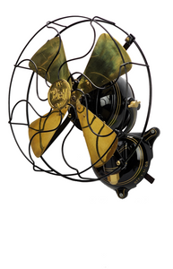 Circa 1905 12" Diehl Pullman 24V Wall Mount Train Car Fan Circa 1905 12" Diehl Pullman 24V Wall Mount Train Car Fan