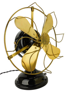 Circa 1908 Hunter Electric 12" BMY Desk Fan Restored Stationary