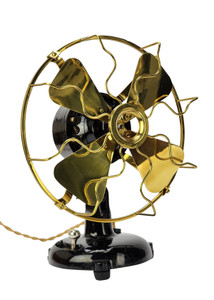 Circa 1909 8" Menominee Tab Base Vertical Switch Fan Circa 1909 8" Menominee Tab Base Vertical Switch Fan