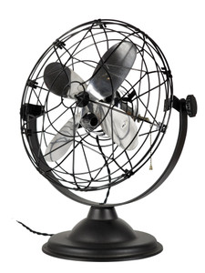 Circa 1940 12" Air Beam Art Deco Restored Desk Fan Circa 1940 12" Air Beam Art Deco Restored Desk Fan