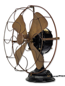 Circa 1902 16" Fully Fluted Solid Frame Stick Mount GE Pancake Professionally Restored Finish