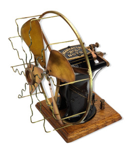 Circa 1905 Manhattan No.3 Bipolar 9" Battery Fan All Original Circa 1905 Manhattan No.3 Bipolar 9" Battery Fan All Original