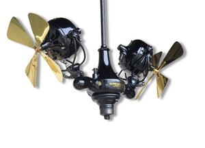 Circa 1912 Professionally Restored 12" Jandus "Gyro" Ceiling Fan  Circa 1912 Professionally Restored 12" Jandus "Gyro" Ceiling Fan