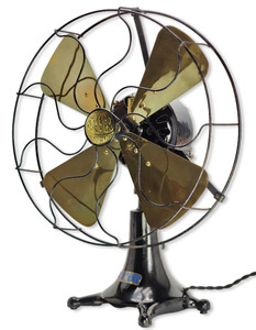 Circa 1920 16" ECK Hurricane Oscillating Fan "Ming" Patented Blade 110v AC Circa 1920 16" ECK Hurricane Oscillating Fan "Ming" Patented Blade 110v AC