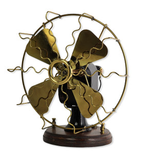 Circa 1900 8" Richmond Portable Battery Fan Bipolar DC Circa 1900 8" Richmond Portable Battery Fan Bipolar DC
