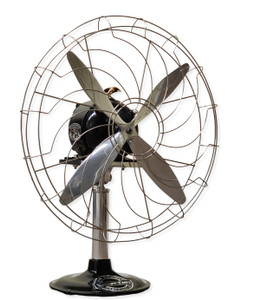 Professionally Restored Circa 1930's 24" True Air Screw Super Fan Circulator Professionally Restored Circa 1930's 24" True Air Screw Super Fan Circulator