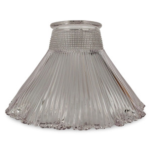 Holophane Pagoda Cubist Neck Glass Shade 2.25" Fitter Pendant L-032