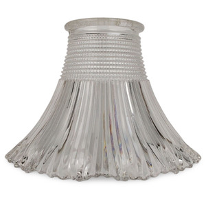 Holophane Flowing Glass Shade With Cubist Cut Neck 2.25" Fitter Pendant L-030 Holophane Flowing Glass Shade With Cubist Cut Neck 2.25" Fitter Pendant L-030