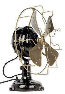 Early 12" Marelli Trunnion Mounted Desk Fan All Original Early 12" Marelli Trunnion Mounted Desk Fan All Original