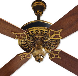Restored Circa 1908  56" Emerson Fern Leaf Ceiling Fan Reconditioned