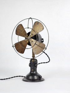 Rare Circa 1909 8" Fidelity "Eclipse" Desk / Wall Fan All Original