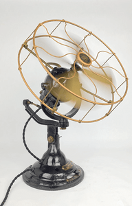 Circa 1930's 12" Verity Orbital Oscillating Desk Fan