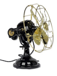Circa 1910 12" GE "Sidewinder" Oscillating Desk Fan  Restored