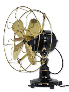 Circa 1914 12" Peerless Tab Base Front Oscillator Brass Blade/Guard Restored