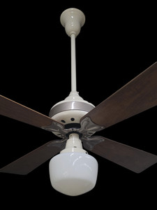Circa Late 1920's-30's Restored General Electric 36" Ceiling Fan w/light kit