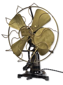 Circa 1907 Robbins & Myers 12" Lollipop Oscillating Fan Original Condition