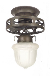 Original Robbins & Myers Ceiling Mounted Speaker Grill Fan and Light