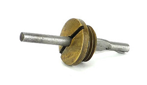 Original R&M Circa 1912 Oscillator Rear Grease Filler Brass Cap & Plunger