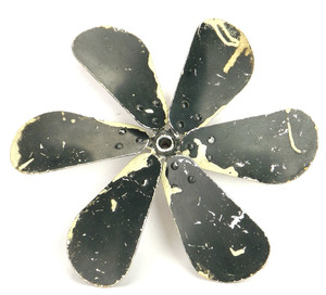 ORIGINAL 12" 6 WING ALUMINUM GE BLADE .375 SHAFT DIA BALANCED