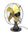 Circa 1929 12" Emerson Type 29646 Brass Bladed Oscillating Desk Fan Circa 1929 12" Emerson Type 29646 Brass Bladed Oscillating Desk Fan