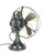 Circa 1930 12" GE Brass Blade Oscillating Desk Fan Original Finish