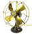 Circa 1920 FWEW Wood System 8" All Brass Desk Fan