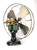 Very Rare 1895 16' D.L. Bates Bipolar Desk Fan