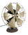 Circa 1898 12" GE "Football" Tag 6 Blade Pancake Desk Fan