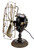 Circa 1898 12" GE "Football" Tag 6 Blade Pancake Desk Fan