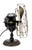 Circa 1898 12" GE "Football" Tag 6 Blade Pancake Desk Fan