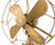 Circa 1919 General Electric All Brass 8" Desk Fan Rewound Motor Circa 1919 General Electric All Brass 8" Desk Fan Rewound Motor