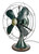 Circa 1934 GE Trumpet Bell Oscillator Desk Fan from Alms Hotel Cincinnati Ohio