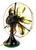 Circa 1916-1917 16" 6 Blade GE Brass Bell Oscillating Desk Fan Monty Young Restoration Circa 1916-1917 16" 6 Blade GE Brass Bell Oscillating Desk Fan Monty Young Restoration