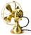Circa 1911 8" All Brass Emerson Trojan Desk Fan