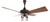 Circa 1909 Restored Copper Oxide GE Oak Leaf Ceiling Fan