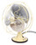 Circa 1933 8" GE Quiet Blade Oscillating Desk Fan Rare Ivory Color