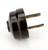 Vintage Unmarked Modernist Bakelite Attachment Electric Plug Brown