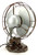 Circa 1936 Emerson 10" Silver Swan Oscillating Desk Fan