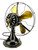Circa 1920 12" GE Stationary Brass Bladed Desk Fan Circa 1920 12" GE Stationary Brass Bladed Desk Fan