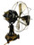 Circa 1907 8" Marelli Ornate Tab Base Desk Fan Restored