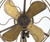 Rare 8" FWEW All Brass Fan