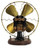Circa 1900 "The Portable Battery Fan Co."  9" Bipolar Fan All Original