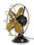 Circa 1917 12" Western Electric Brass Blade And Cage Non-Oscillating Desk Fan