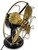 Circa 1917 12" Western Electric Brass Blade And Cage Non-Oscillating Desk Fan