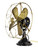 Circa 1911 16" GE BMY Brass Blade and Guard Desk Fan Circa 1911 16" GE BMY Brass Blade and Guard Desk Fan