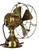Circa 1911 Original Condition 8"  Trojan All Brass Desk Fan Circa 1911 Original Condition 8"  Trojan All Brass Desk Fan