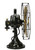 Circa 1920's 12" Restored GE 2 Star 6 Blade Oscillating Desk Fan Circa 1920's 12" Restored GE 2 Star 6 Blade Oscillating Desk Fan