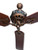 Circa 1912 G.E.C.  "FREEZOR" Fan Works "KOOLAH" Restored Brushed Copper Ceiling Fan 