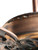 Circa 1910 56" Century "Ornate Open Top" Ceiling Fan  Restored Copper Oxide